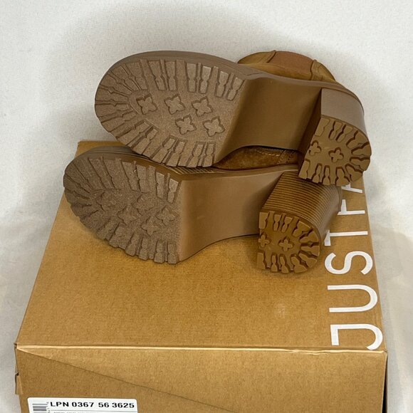 Justfab Booties, Kinley in Dark Portabella Size 9 - Picture 7 of 8